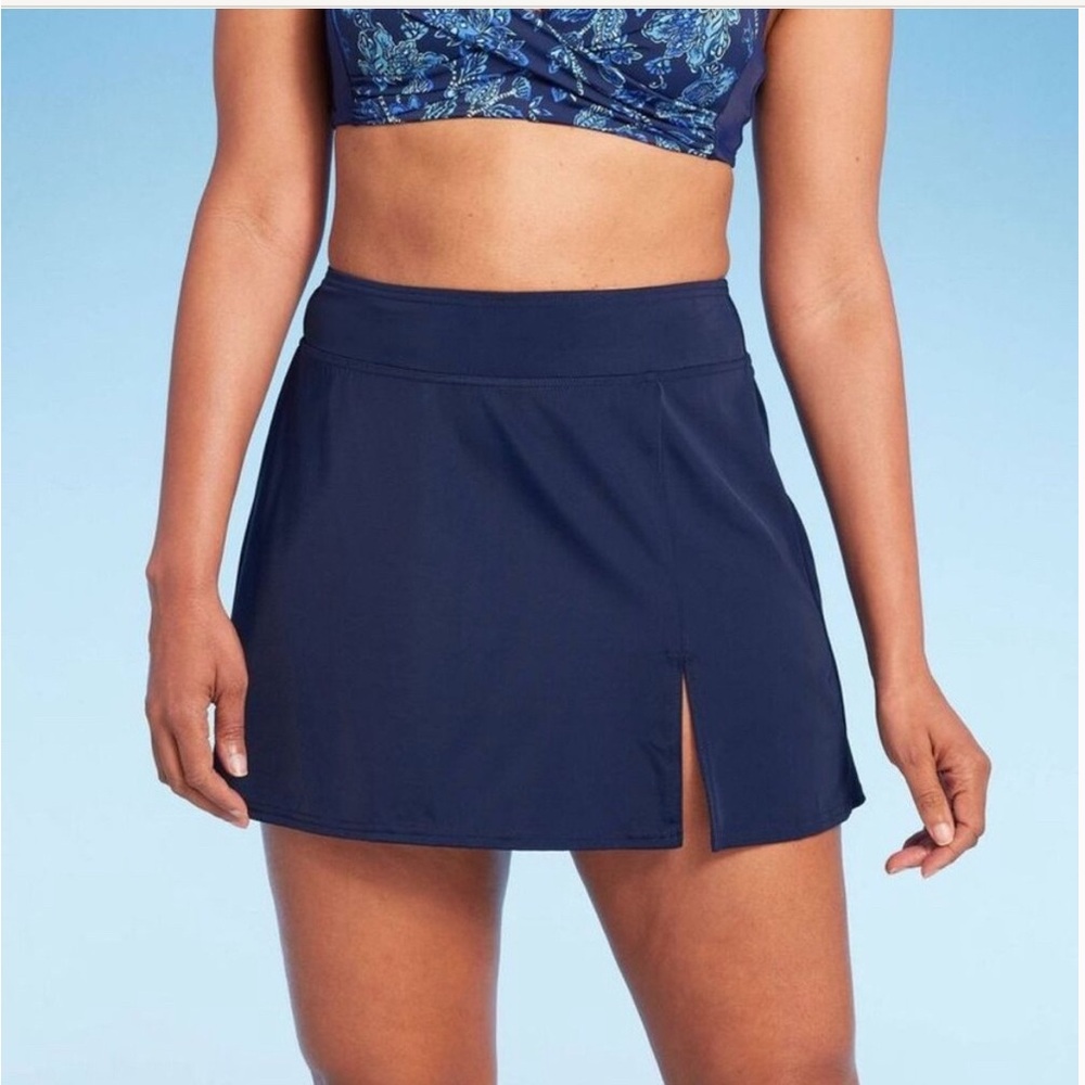 Lands' End Women's Navy Swim Skirt